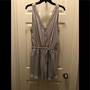 Gray Anthropologie Romper